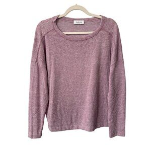 Gilli Sweater Size Medium Purple Lightweight Knit Soft Relaxed Scoop Casual
